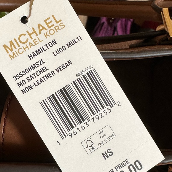 Michael Kors Hamilton medium leather lock key satchel&wallet Luggage NWT - Picture 7 of 12